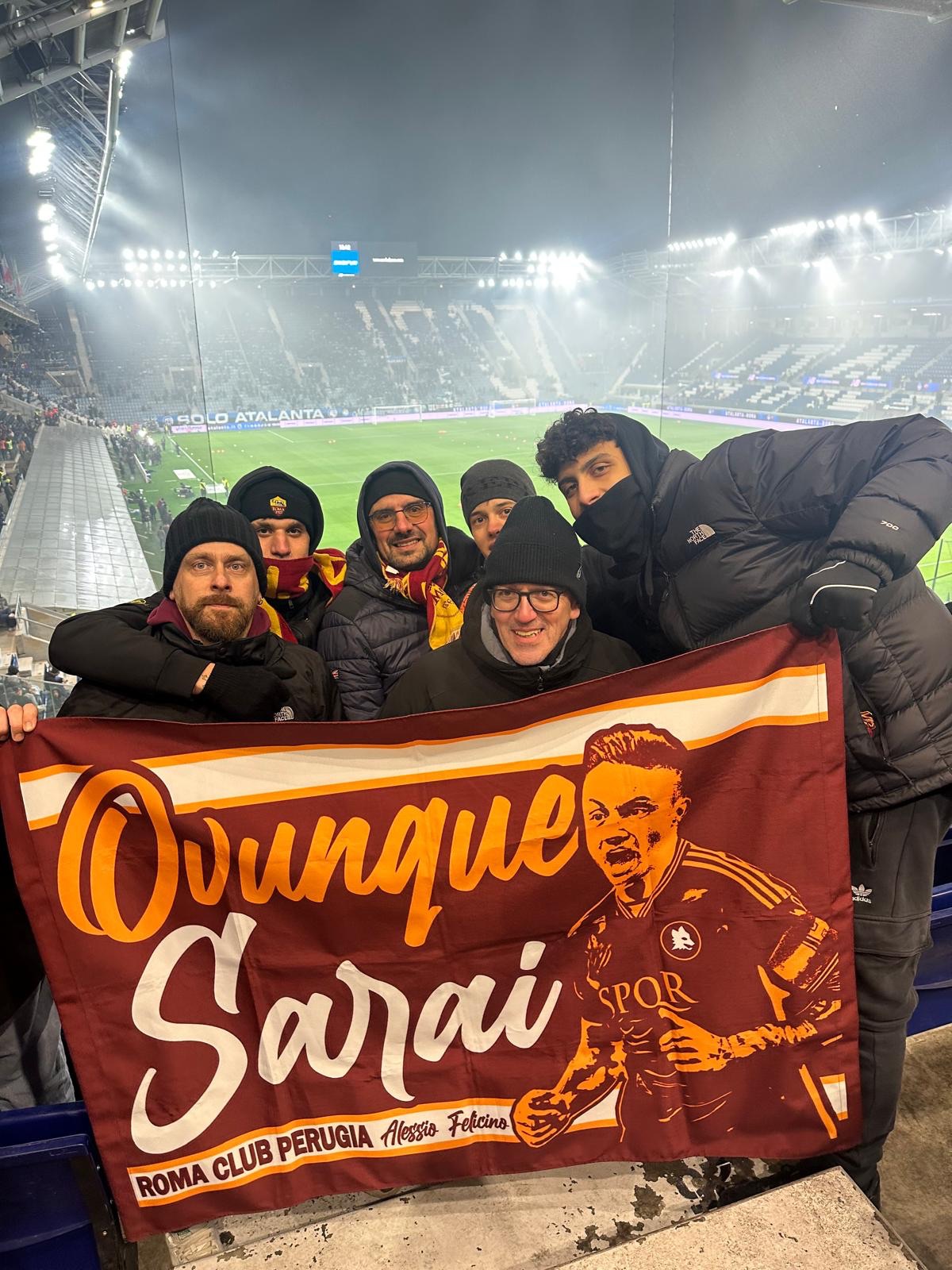 I soci del Roma Club Perugia in trasferta